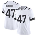 Jacksonville #47 Dennis Football V Neck Short Sleeve White Jersey Gardeck For Men Youth Women Gift