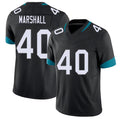 Jacksonville #40 Devon Football V Neck Short Sleeve Black Jersey Marshall For Men Youth Women Gift
