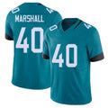 Jacksonville #40 Devon Football V Neck Short Sleeve Teal Jersey Marshall For Men Youth Women Gift
