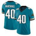Jacksonville #40 Devon Football V Neck Short Sleeve Teal Jersey Marshall For Men Youth Women Gift