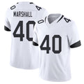 Jacksonville #40 Devon Football V Neck Short Sleeve White Jersey Marshall For Men Youth Women Gift
