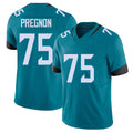 Jacksonville #75 Emmanuel Football V Neck Short Sleeve Teal Jersey Pregnon For Men Youth Women Gift
