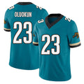 Jacksonville #23 Foye Football V Neck Short Sleeve Teal Jersey Oluokun For Men Youth Women Gift