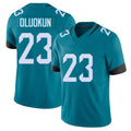 Jacksonville #23 Foye Football V Neck Short Sleeve Teal Jersey Oluokun For Men Youth Women Gift