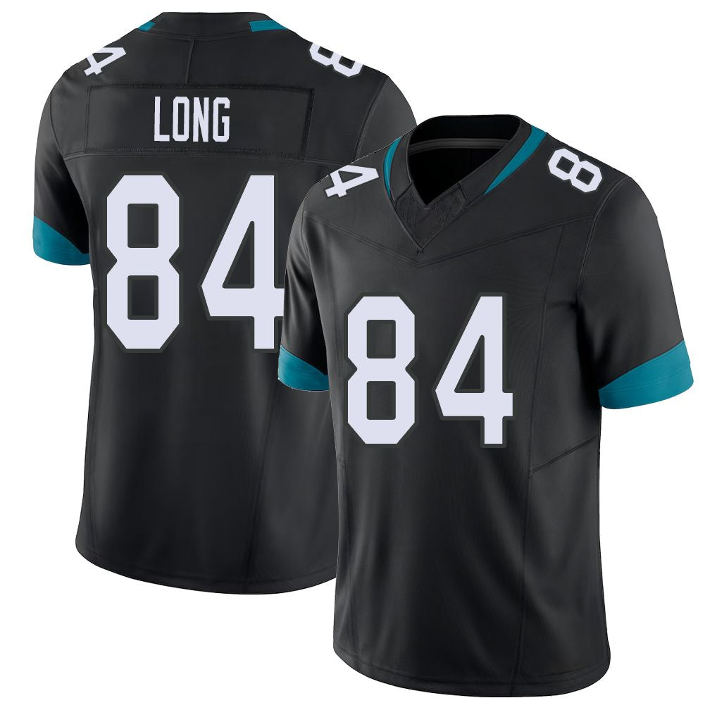 Jacksonville #84 Long Football V Neck Short Sleeve Black Jersey Hunter For Men Youth Women Gift