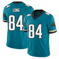 Jacksonville #84 Long Football V Neck Short Sleeve Teal Jersey Hunter For Men Youth Women Gift