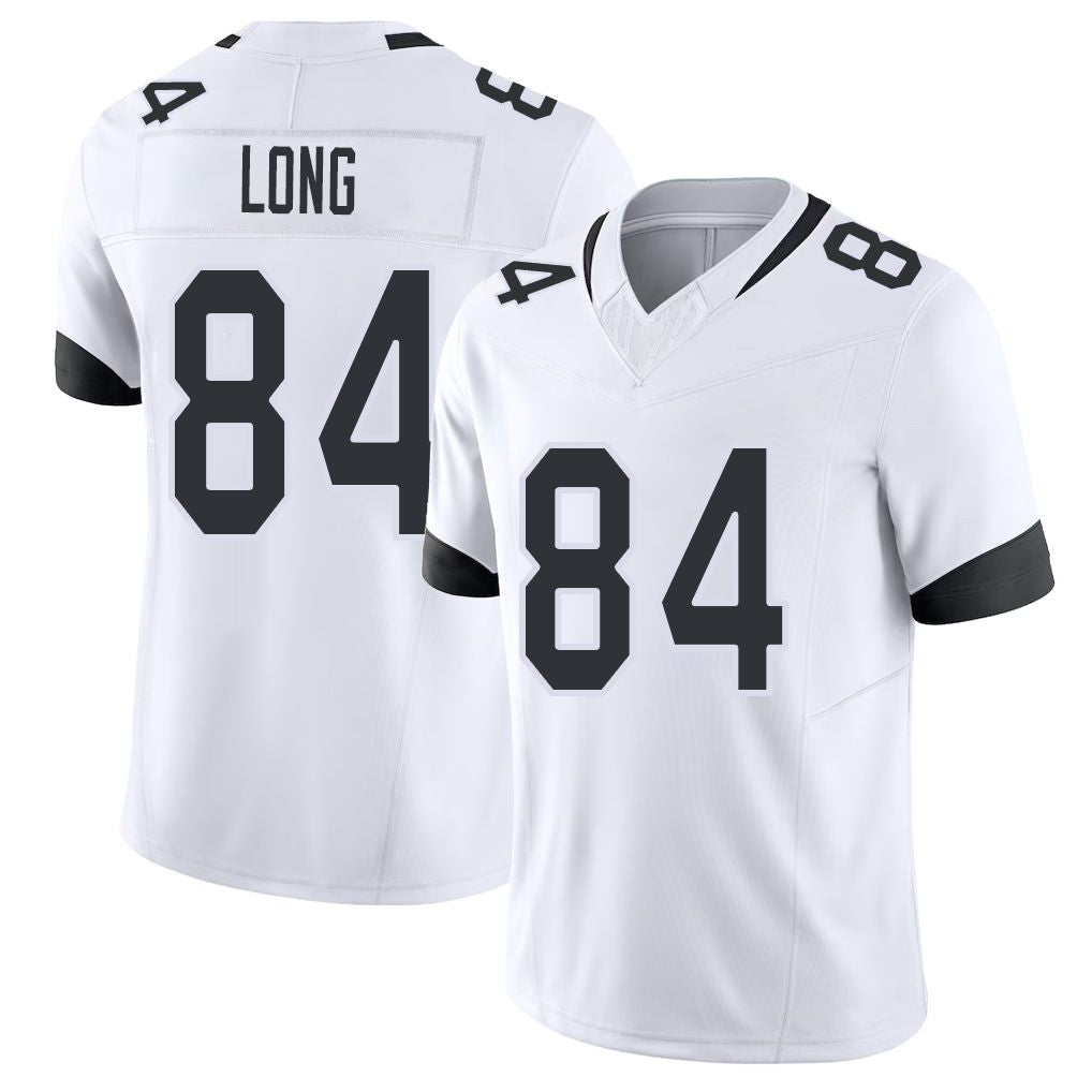Jacksonville #84 Long Football V Neck Short Sleeve White Jersey Hunter For Men Youth Women Gift