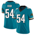 Jacksonville #54 Kiser Football V Neck Short Sleeve Teal Jersey Jack For Men Youth Women Gift