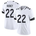 Jacksonville #22 Huskey Football V Neck Short Sleeve White Jersey Jalen For Men Youth Women Gift