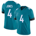 Jacksonville #4 Jones Football V Neck Short Sleeve Teal Jersey Jarrian For Men Youth Women Gift
