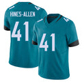 Jacksonville #41 Hines-Allen Football V Neck Short Sleeve Teal Jersey Josh For Men Youth Women Gift