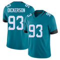 Jacksonville #93 Dickerson Football V Neck Short Sleeve Teal Jersey Matt For Men Youth Women Gift
