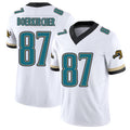 Jacksonville #87 Boerkircher Football V Neck Short Sleeve White Jersey Nate For Men Youth Women Gift