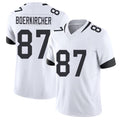Jacksonville #87 Boerkircher Football V Neck Short Sleeve White Jersey Nate For Men Youth Women Gift