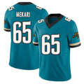 Jacksonville #65 Mekari Football V Neck Short Sleeve Teal Jersey Patrick For Men Youth Women Gift