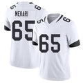Jacksonville #65 Mekari Football V Neck Short Sleeve White Jersey Patrick For Men Youth Women Gift