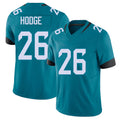 Jacksonville #26 Hodge Football V Neck Short Sleeve Teal Jersey Preston For Men Youth Women Gift