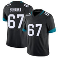 Jacksonville #67 Bohanna Football V Neck Short Sleeve Black Jersey Quinton For Men Youth Women Gift