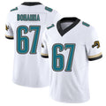 Jacksonville #67 Bohanna Football V Neck Short Sleeve White Jersey Quinton For Men Youth Women Gift