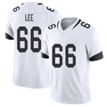 Jacksonville #66 Lee Football V Neck Short Sleeve White Jersey Ricky For Men Youth Women Gift