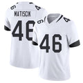Jacksonville #46 Matiscik Football V Neck Short Sleeve White Jersey Ross For Men Youth Women Gift