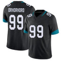 Jacksonville #99 Orhorhoro Football V Neck Short Sleeve Black Jersey Ruke For Men Youth Women Gift