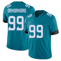Jacksonville #99 Orhorhoro Football V Neck Short Sleeve Teal Jersey Ruke For Men Youth Women Gift