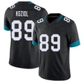 Jacksonville #89 Koziol Football V Neck Short Sleeve Black Jersey Tanner For Men Youth Women Gift