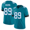 Jacksonville #89 Koziol Football V Neck Short Sleeve Teal Jersey Tanner For Men Youth Women Gift