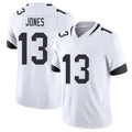 Jacksonville #13 Jones Football V Neck Short Sleeve White Jersey Tim For Men Youth Women Gift