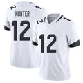 Jacksonville #12 Hunter Football V Neck Short Sleeve White Jersey Travis For Men Youth Women Gift