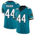 Jacksonville #44 Walker Football V Neck Short Sleeve Teal Jersey Travon For Men Youth Women Gift