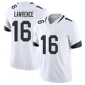 Jacksonville #16 Lawrence Football V Neck Short Sleeve White Jersey Trevor For Men Youth Women Gift