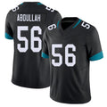 Jacksonville #56 Abdullah Football V Neck Short Sleeve Black Jersey Yasir For Men Youth Women Gift