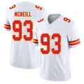 Kansas City #93 McNeill Player Football V Neck Short Sleeve White Jersey Amari For Men Youth Women Gift
