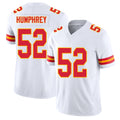 Kansas City #52 Humphrey Player Football V Neck Short Sleeve White Jersey Creed For Men Youth Women Gift