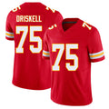 Kansas City #75 Driskell Player Football V Neck Short Sleeve Red Jersey Ethan For Men Youth Women Gift