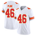 Kansas City #46 Pline Player Football V Neck Short Sleeve White Jersey Mason For Men Youth Women Gift