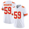 Kansas City #59 Bissainthe Player Football V Neck Short Sleeve White Jersey Wesley For Men Youth Women Gift