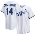 Kansas City #14 Caglianone Player Baseball Short Sleeve White Jersey Jac For Men Women Youth Gift