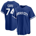 Kansas City #74 Cuas Player Baseball Short Sleeve Royal Jersey Jose For Men Women Youth Gift