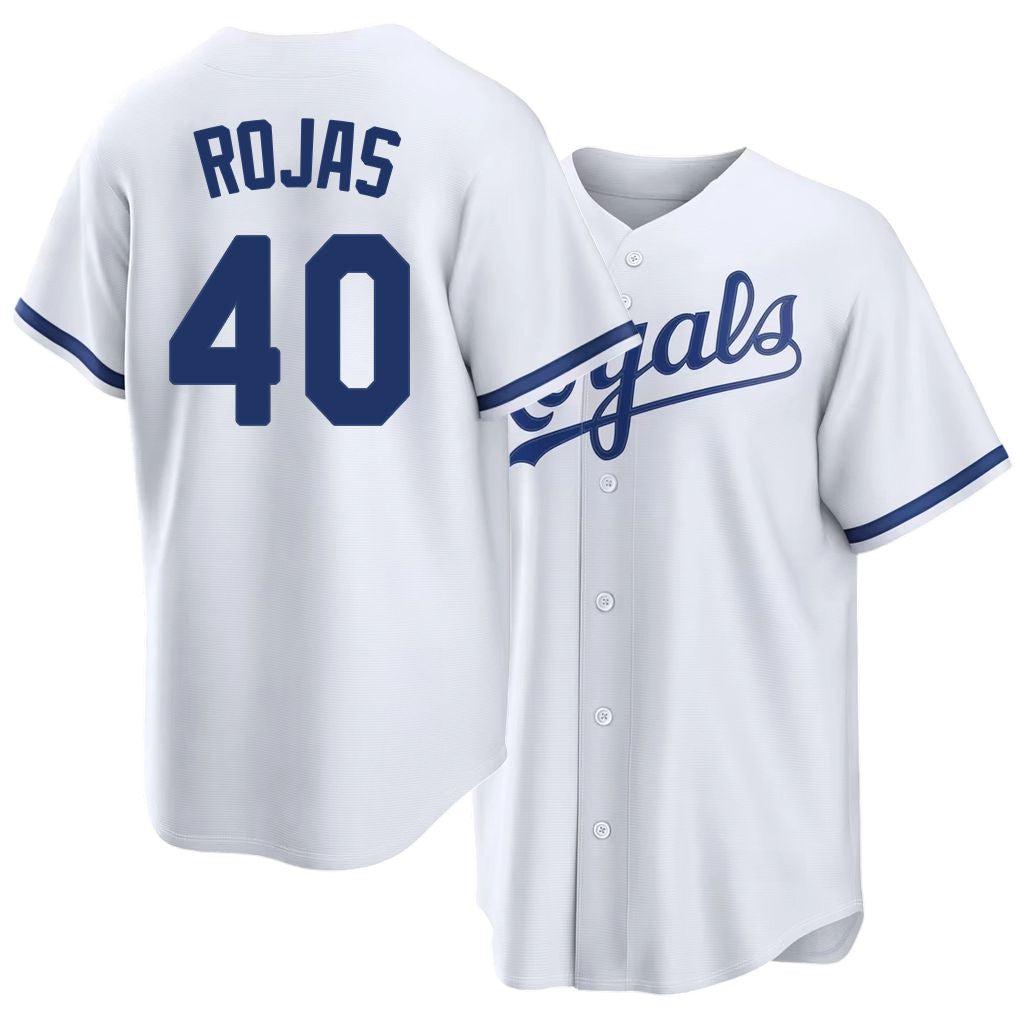 Kansas City #40 Rojas Player Baseball Short Sleeve White Jersey Josh For Men Women Youth Gift