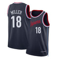 Los Angeles C #18 Miller Player Basketball Sleeveless Navy Jersey Baba For Adult Youth