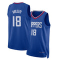 Los Angeles C #18 Miller Player Basketball Sleeveless Royal Jersey Baba For Adult Youth