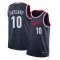 Los Angeles C #10 Garland Player Basketball Sleeveless Navy Jersey Darius For Adult Youth