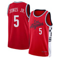 Los Angeles C #5 Jones Jr. Player Basketball Sleeveless Red Jersey Derrick For Adult Youth