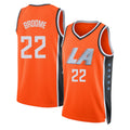 Los Angeles C #22 Broome Player Basketball Sleeveless Orange Jersey Johni For Adult Youth