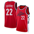 Los Angeles C #22 Broome Player Basketball Sleeveless Red Jersey Johni For Adult Youth