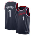 Los Angeles C #1 Wagler Player Basketball Sleeveless Navy Jersey Keaton For Adult Youth