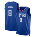 Los Angeles C #8 Dunn Player Basketball Sleeveless Royal Jersey Kris For Adult Youth
